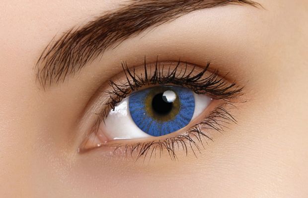 Basic Blue Coloured Contact Lenses