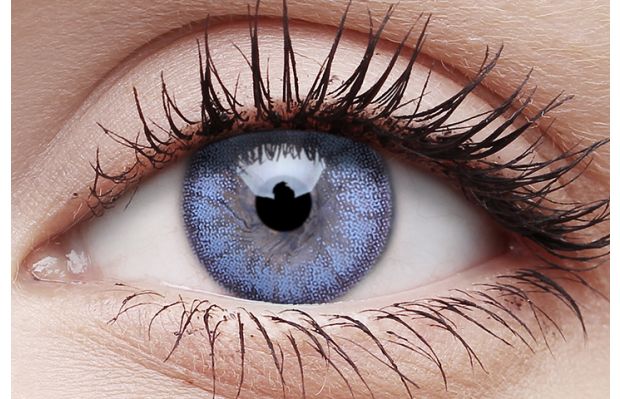 Cloudy Blue Coloured Contact Lenses