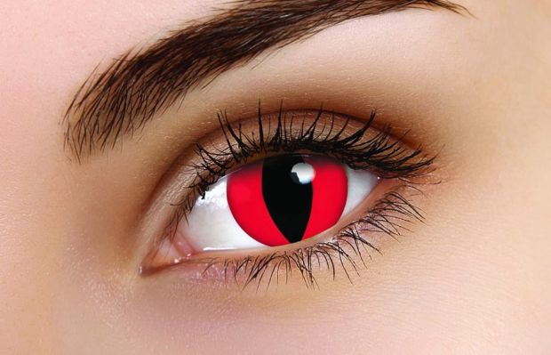 Devil Cat Red Contact Lenses