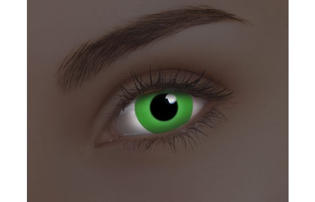 Glow Green Coloured Contact Lenses