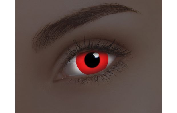 Glow Red Coloured Contact Lenses