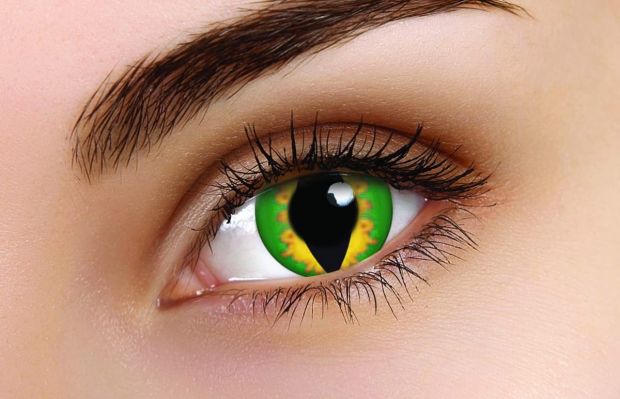 Green Dragon Coloured Contact Lenses