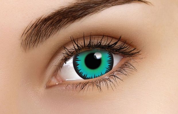 Green Werewolf contact lenses