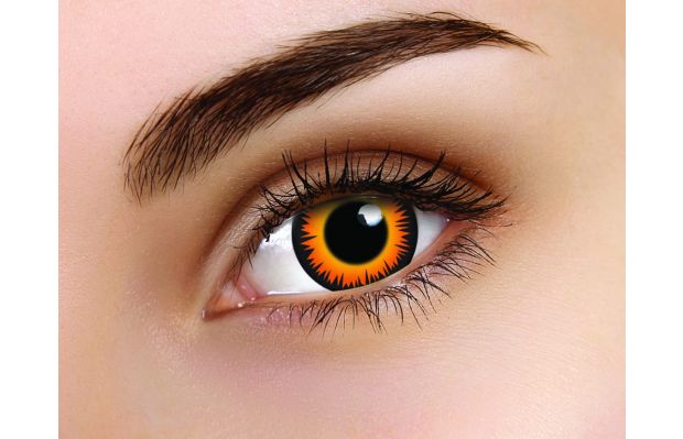 Orange Werewolf 1 Year Coloured Contact Lenses