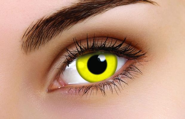 Yellow Coloured Contact Lenses