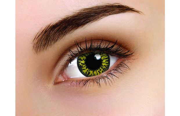 Yellow Eclipse Coloured Contact Lenses