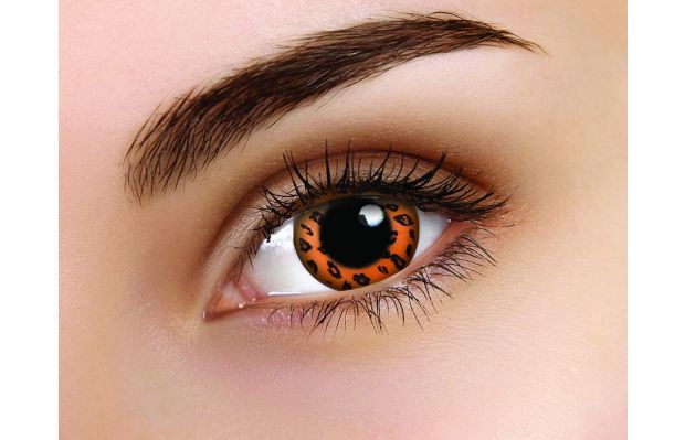 Yellow Leopard Coloured Contact Lenses