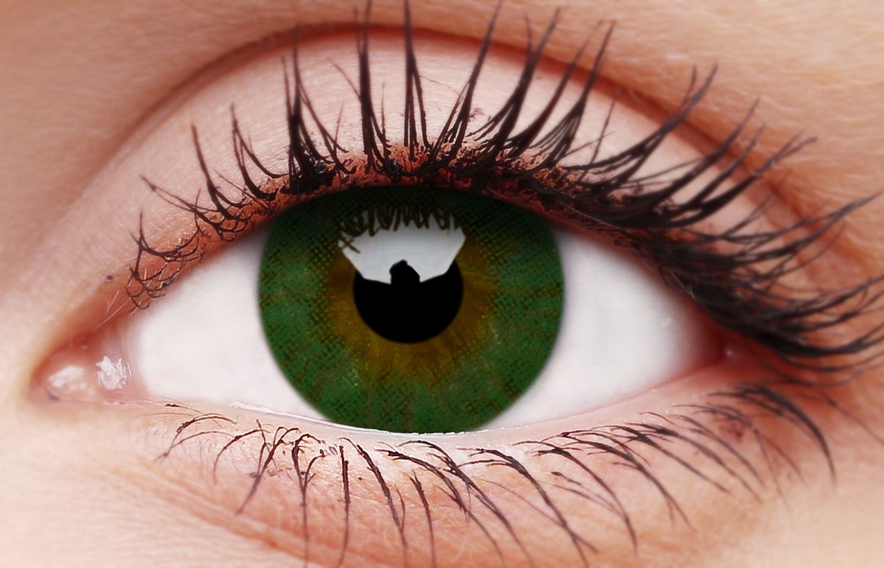 ColourVUE Basic Green Coloured Contact Lenses