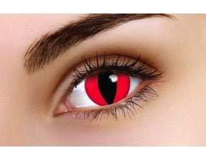 Devil Cat Red Contact Lenses
