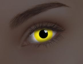 Glow Yellow Coloured Contact Lenses