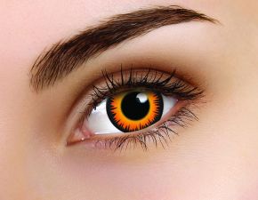 Orange Werewolf Coloured Contact Lenses