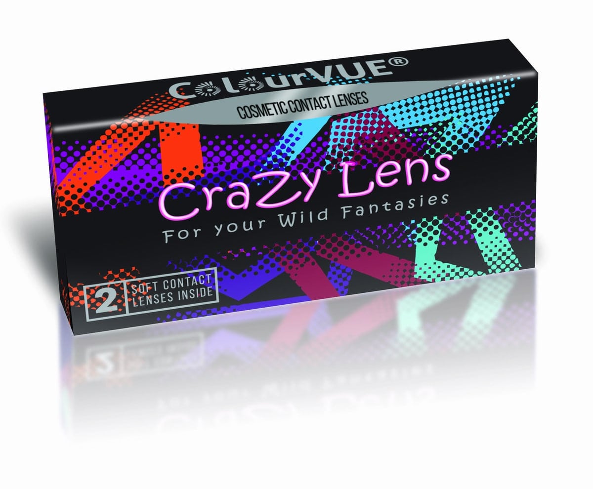 Black Screen Coloured Contact Lenses - Pack