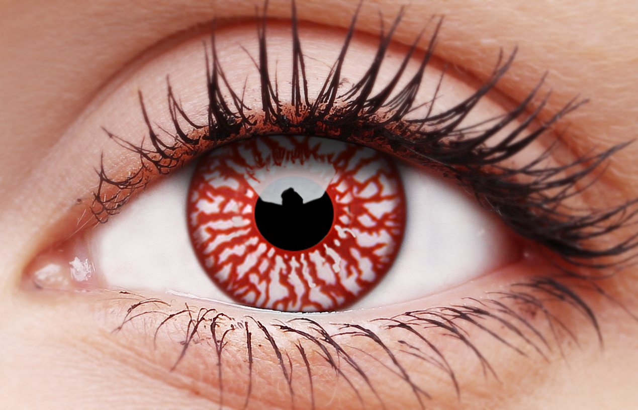 Bloodshot 1 Year Coloured Contact Lenses