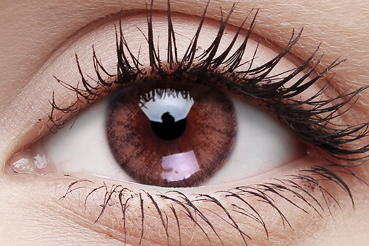 Foamy Beige Coloured Contact Lenses