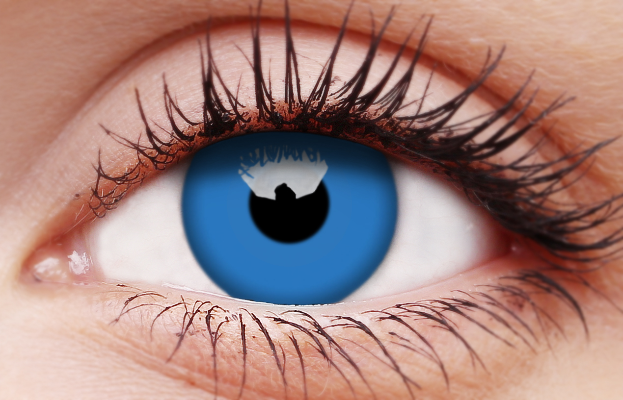 Glow Blue 1 Year Coloured Contact Lenses