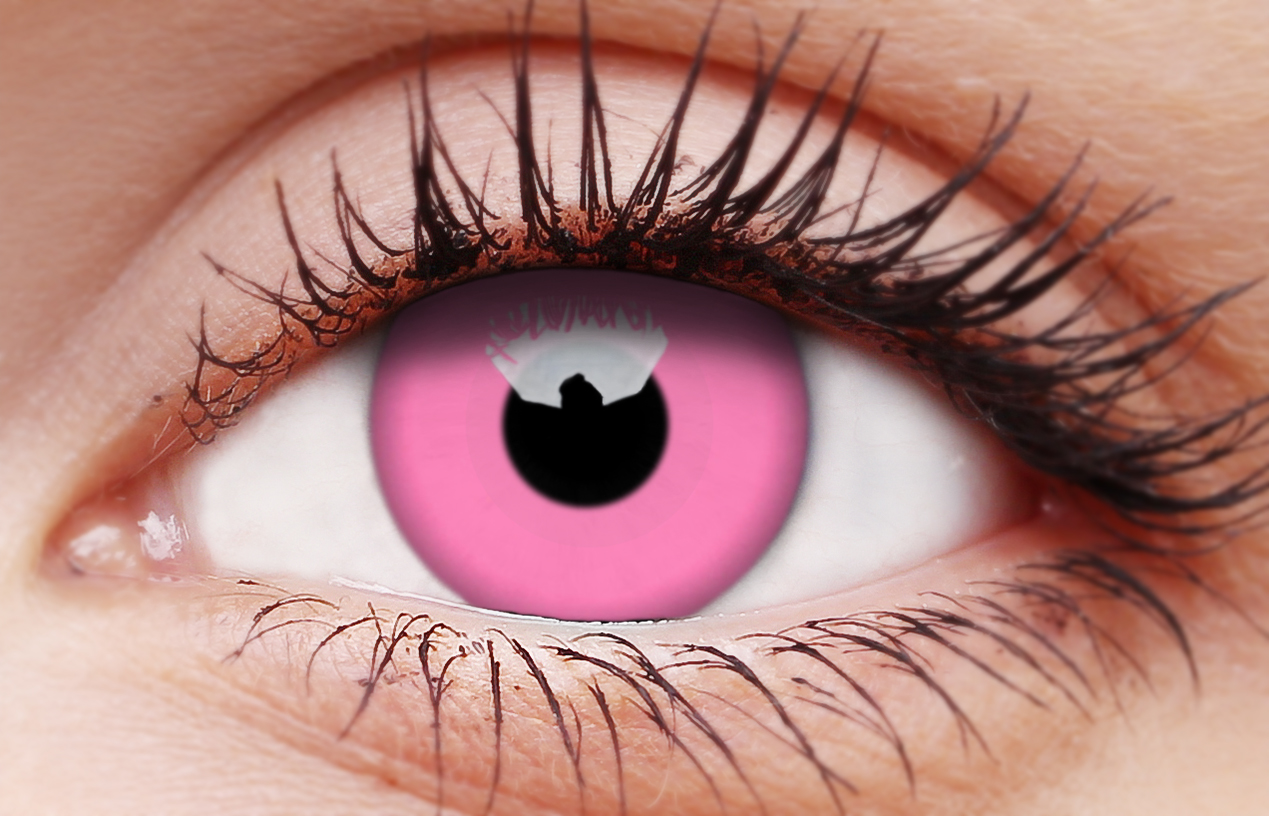 Glow Pink Coloured Contact Lenses