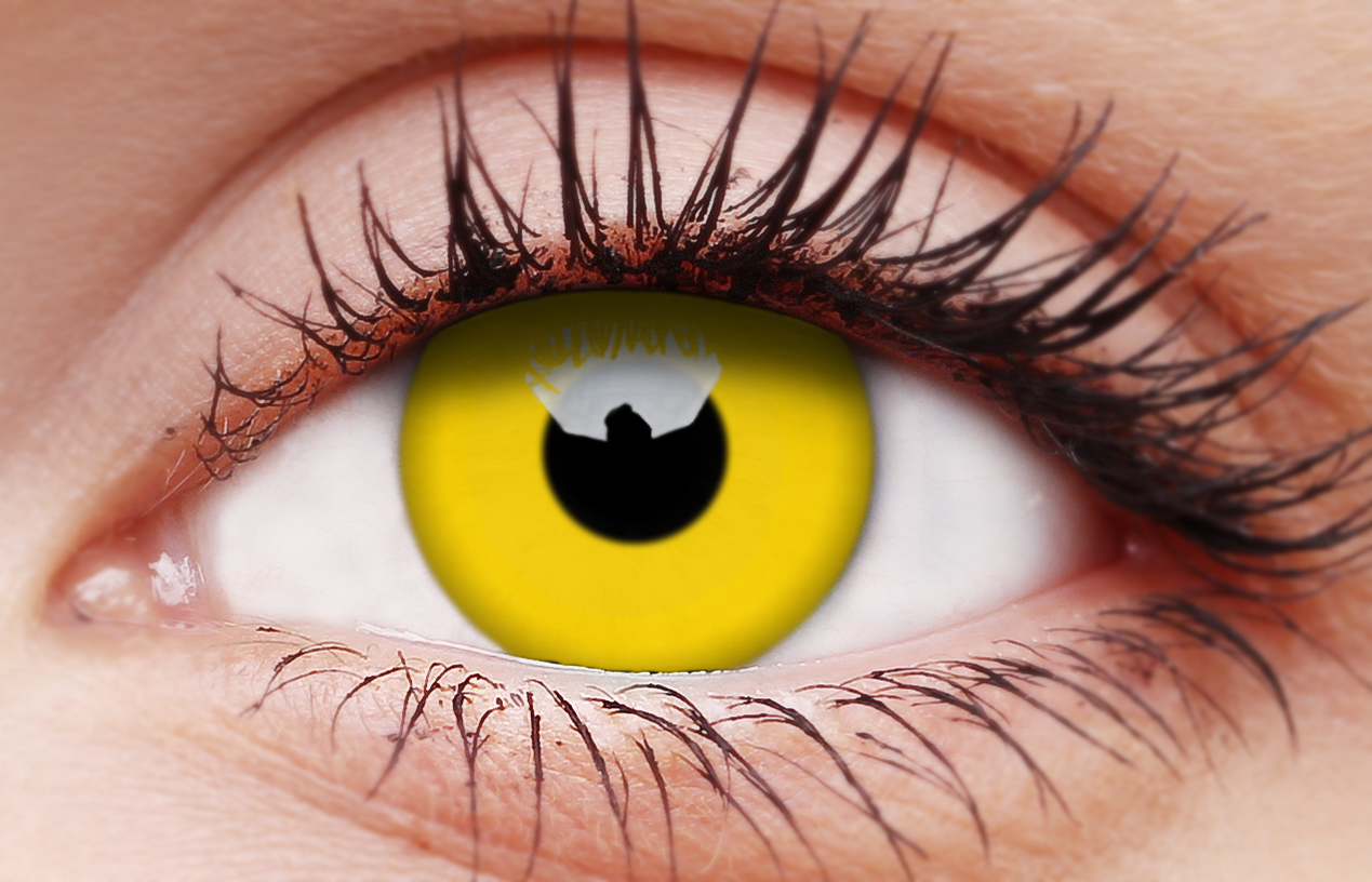 Glow Yellow 1-year Coloured Contact Lenses