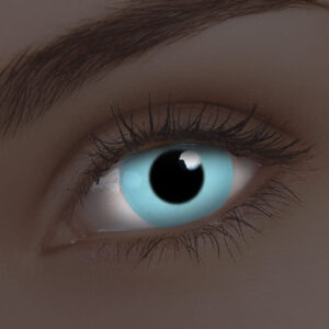 ColourVUE Glow Blue UV Contact Lenses | 1-Year Use