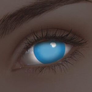ColourVUE Glow Electric Blue UV Contact Lenses | 1-Year Use