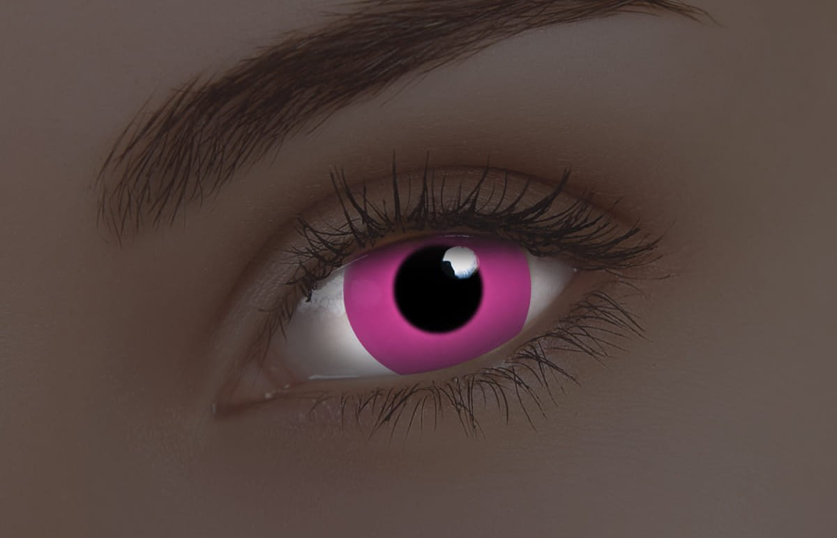 ColourVUE Glow Pink UV Contact Lenses | 1-Year Use