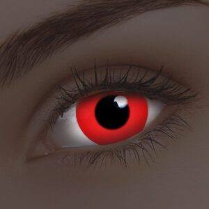 ColourVUE Glow Red UV Contact Lenses | 1-Year Use