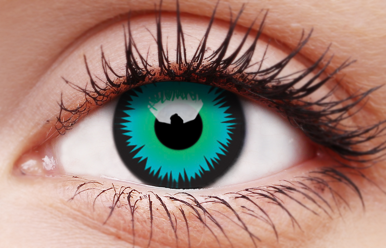 Green Werewolf Coloured Contact Lenses