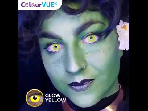 ColourVUE Glow Yellow UV Contact Lenses | 90-day Use