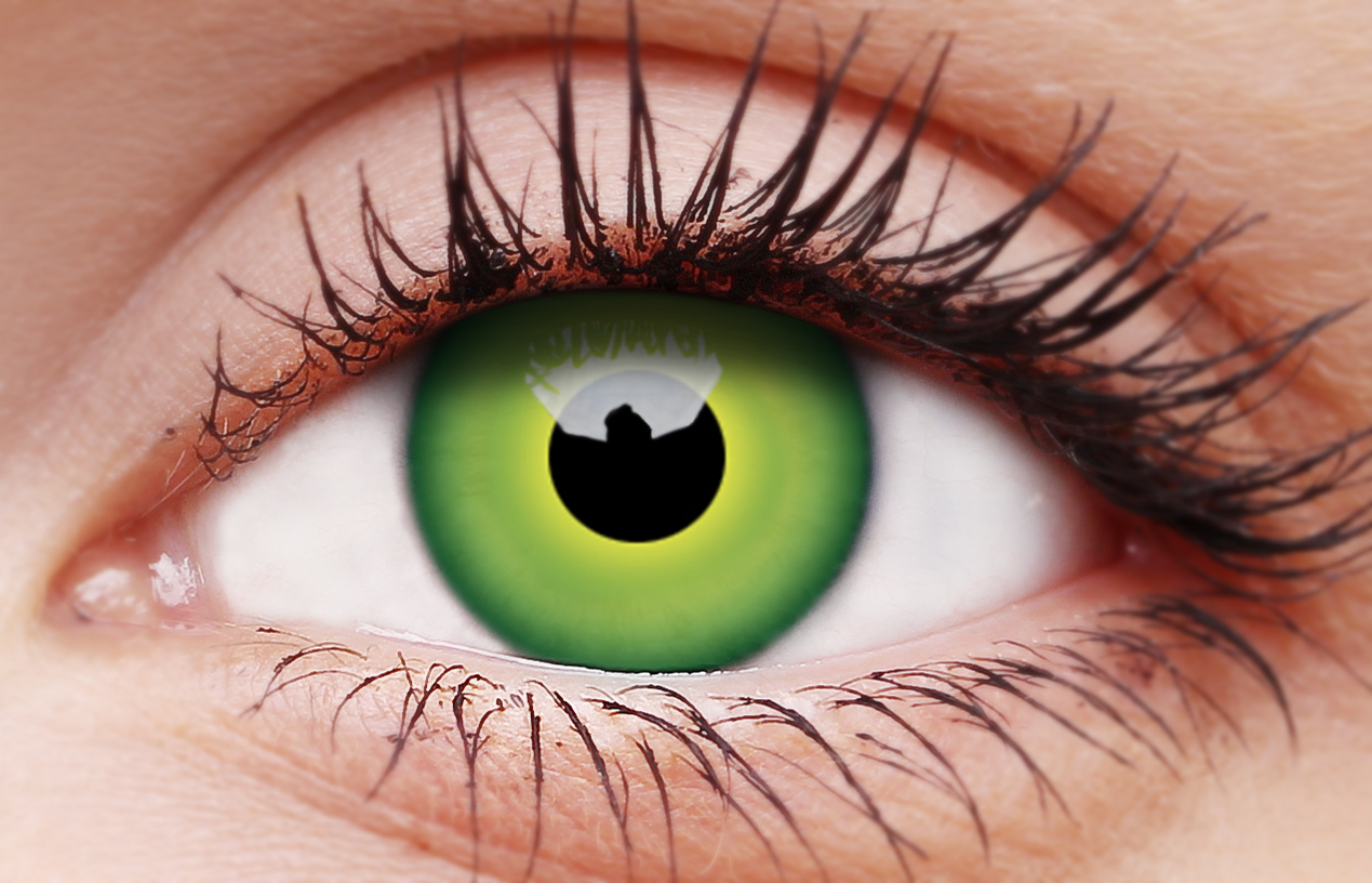 Hulk Green Coloured Contact Lenses