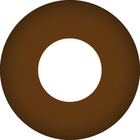 Prosthetic Brown with Clear Pupil