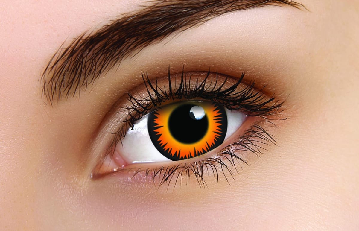 ColourVUE Orange Werewolf Pennywise Single Use Contacts | 1-Day Use