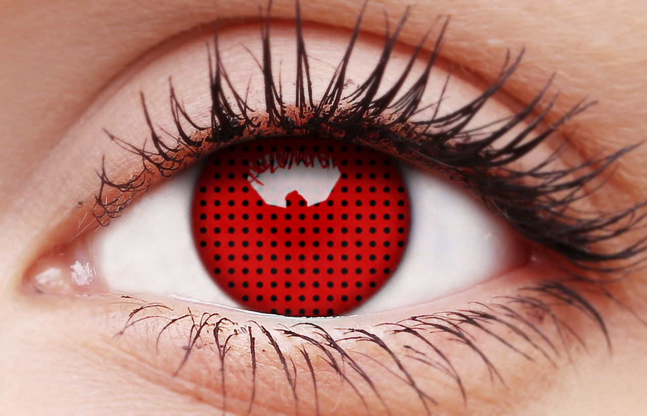 Red Screen Coloured Contact Lenses