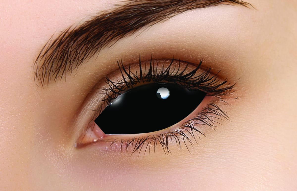 Sabretooth Black Full Eye Sclera Lens