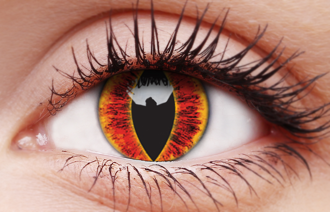 Saurons Eye 1 Year Coloured Contact Lenses