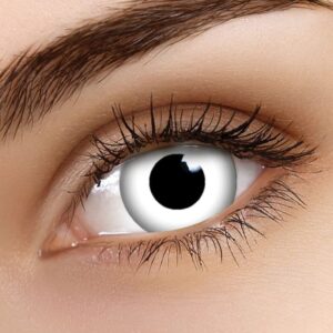 ColourVUE Winter Maiden White Mini Sclera Contact Lenses – Big‑Eye Halloween Contacts | 90-day Use