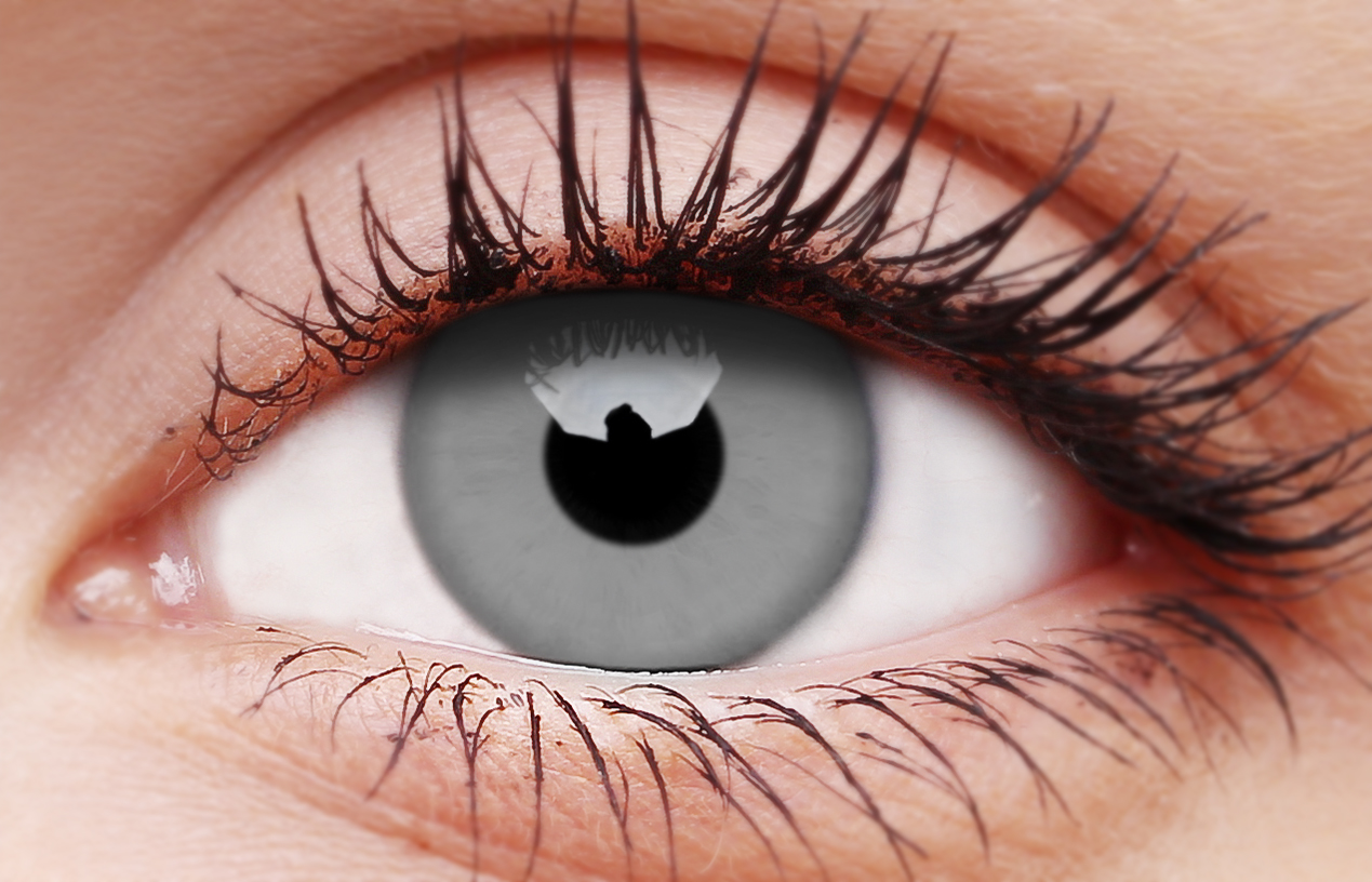 Zombie Grey 1 Year Coloured Contact Lenses